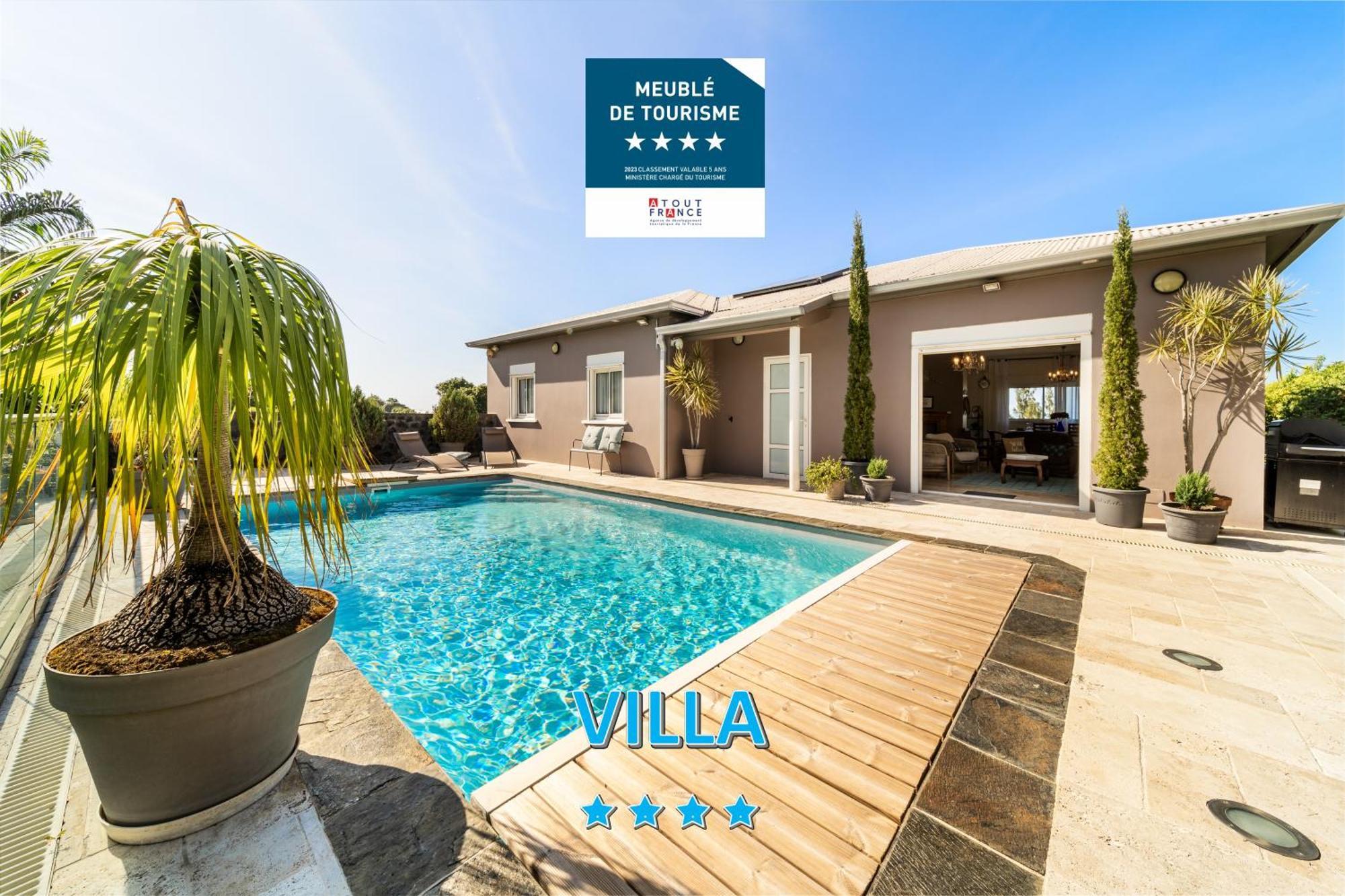 Villa Avec Piscine Vue Mer Et Montagne, En Pleine Nature Сен-Жозеф Экстерьер фото