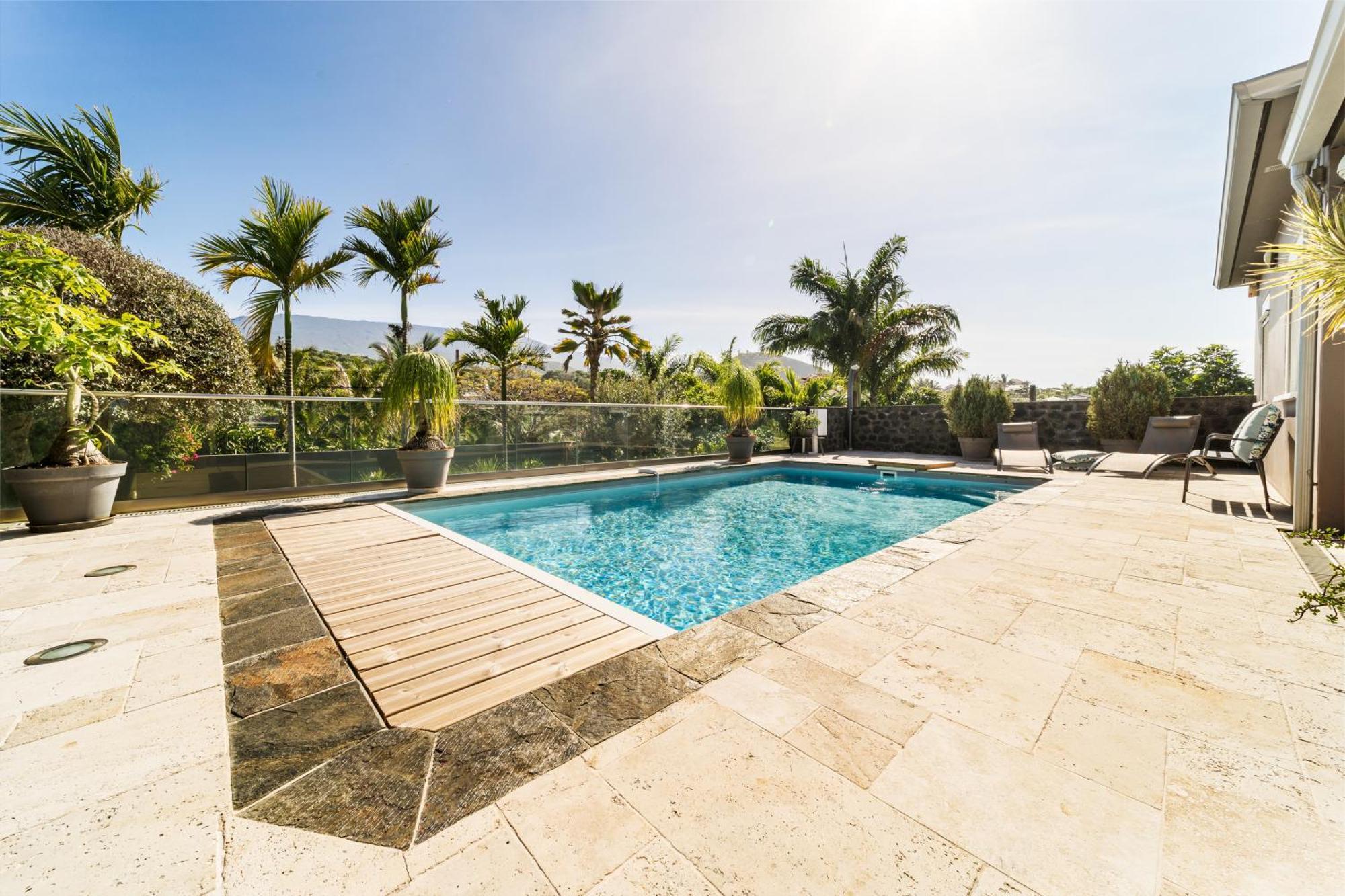 Villa Avec Piscine Vue Mer Et Montagne, En Pleine Nature Сен-Жозеф Экстерьер фото